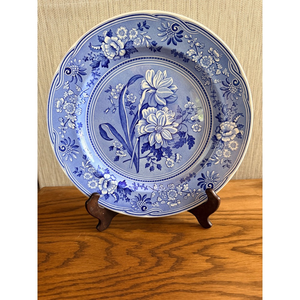 Spode Blue Room Botanical 12.5" Charger Plate Georgian Series England